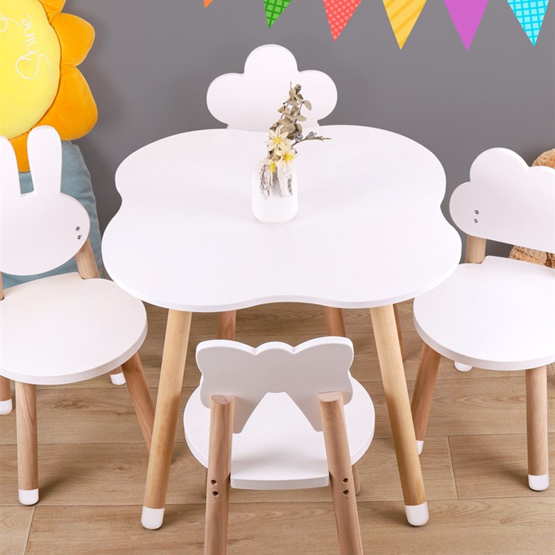 实木儿童宝宝花生桌宝宝游戏防撞可升降调节桌子幼儿园家用桌椅