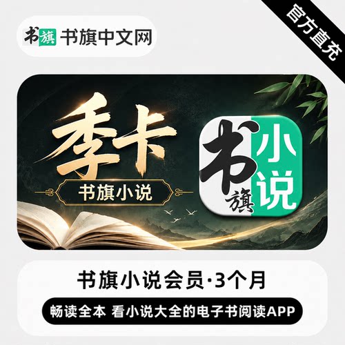 【直充】书旗小说VIP会员 3个月 看小说大全的电子书阅读APP