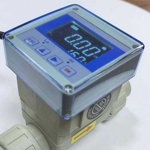 叶轮流量计流量传感器塑料转轮式耐腐蚀型带液晶显示