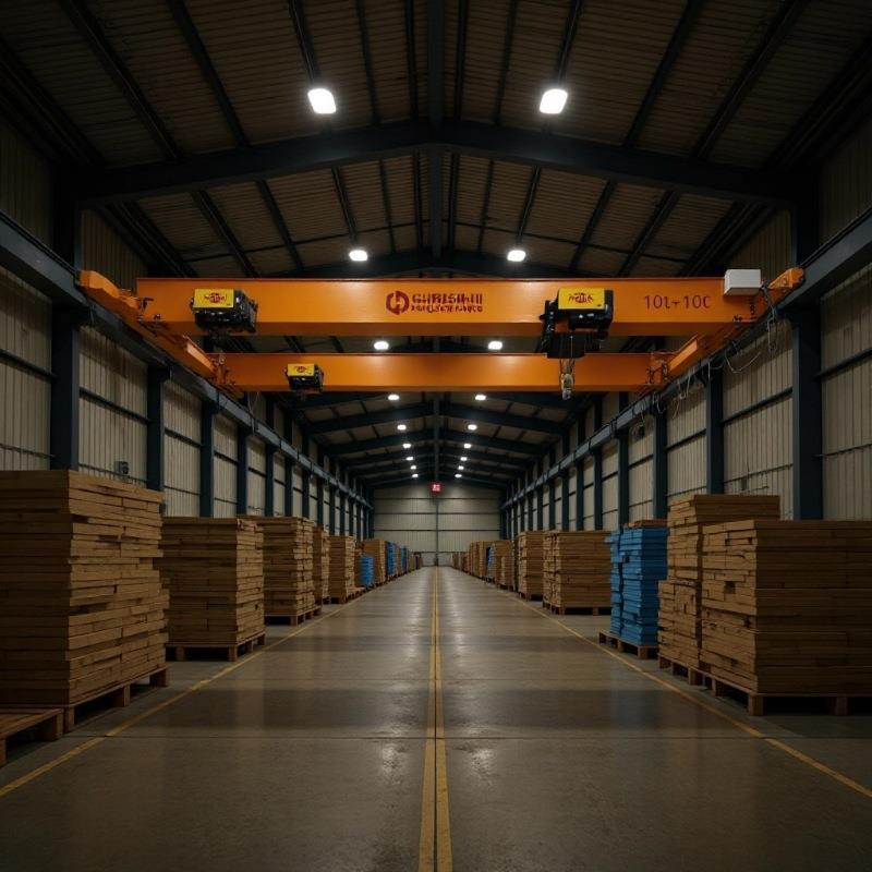 桥式单梁起重机5吨22米悬挂式大车DRS齿轮箱LD10吨工业车间厂房