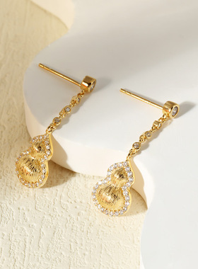 925纯银项链葫芦吊坠女轻奢高级感ins风锁骨链