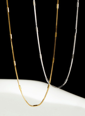 LALACHIC925纯银项链女流星银河蛇骨链高级感小众ins气质