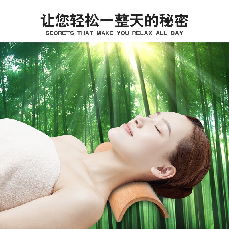竹枕头颈椎枕修复护颈专用竹子助睡眠男凉枕空心圆柱竹筒硬枕夏季