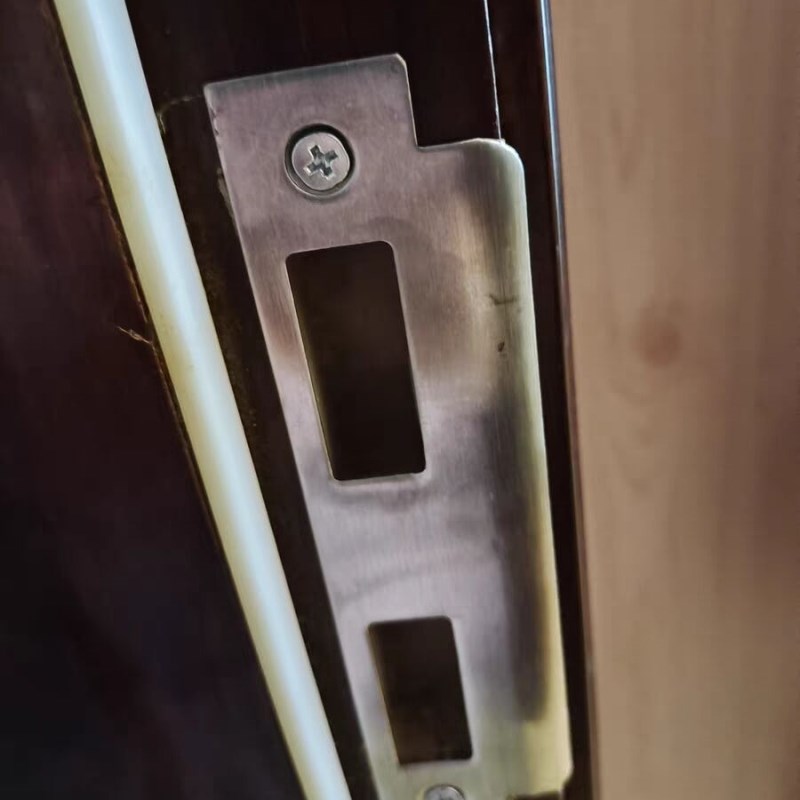 卧室房间木门锁锁具配件锁体门框导向片木门专用锁片扣片条压边条