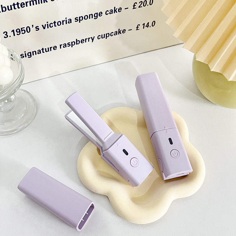 紫色夹板直卷两用卷发棒迷你小型可携式直发器学生夹头发浏海神器