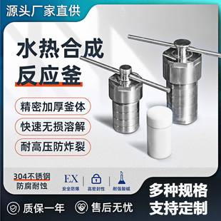 耀裕厂家高温高压釜消解罐实验室小型不锈钢水热合成反应釜反应器
