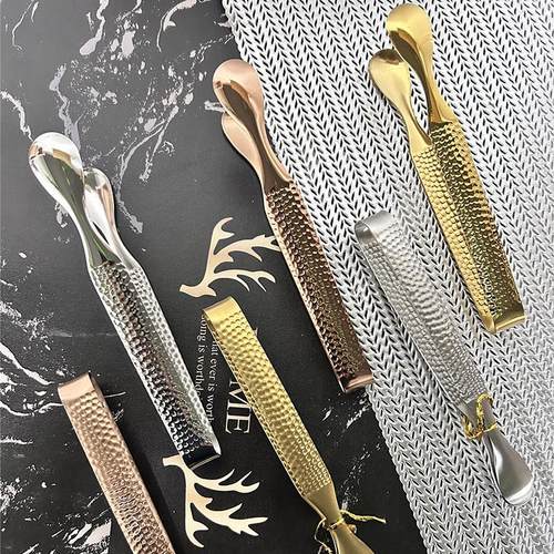 304不锈钢冰夹冰块夹子方糖夹迷你小号咖啡酒吧ktv柠檬夹食品夹子