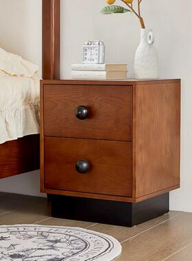 MeiJia木屿 中古床头柜实木36cm卧室收纳柜床边迷你置物柜边柜子