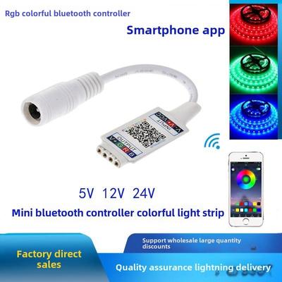 LED12v灯带智能蓝牙RGB车载手机APP控制七彩软灯条音乐RGB控制器