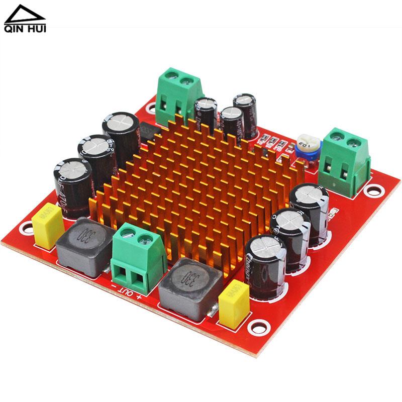 发热级Tpa3116D2单声道150W大功率数字功率放大器板12V 24V音频放