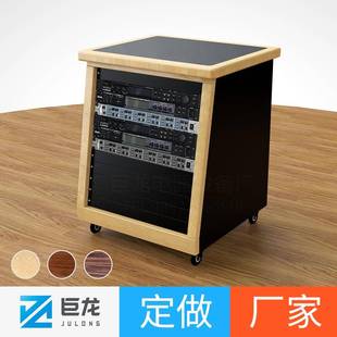 录音棚机柜机架桌面19英寸设备2U4U6U10U12U20U移动定做功放柜