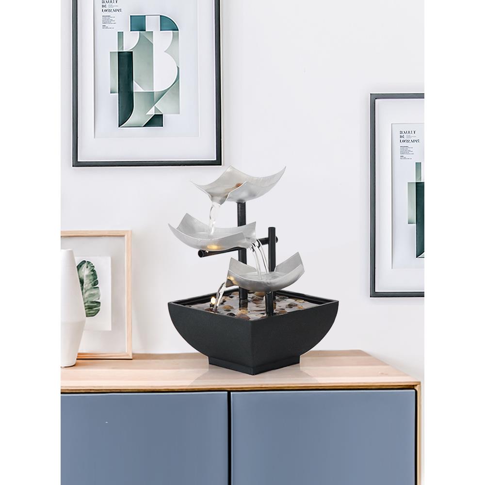 水循环流水摆件乔迁礼物流水生财家用室内客厅玄关桌面小型装饰品