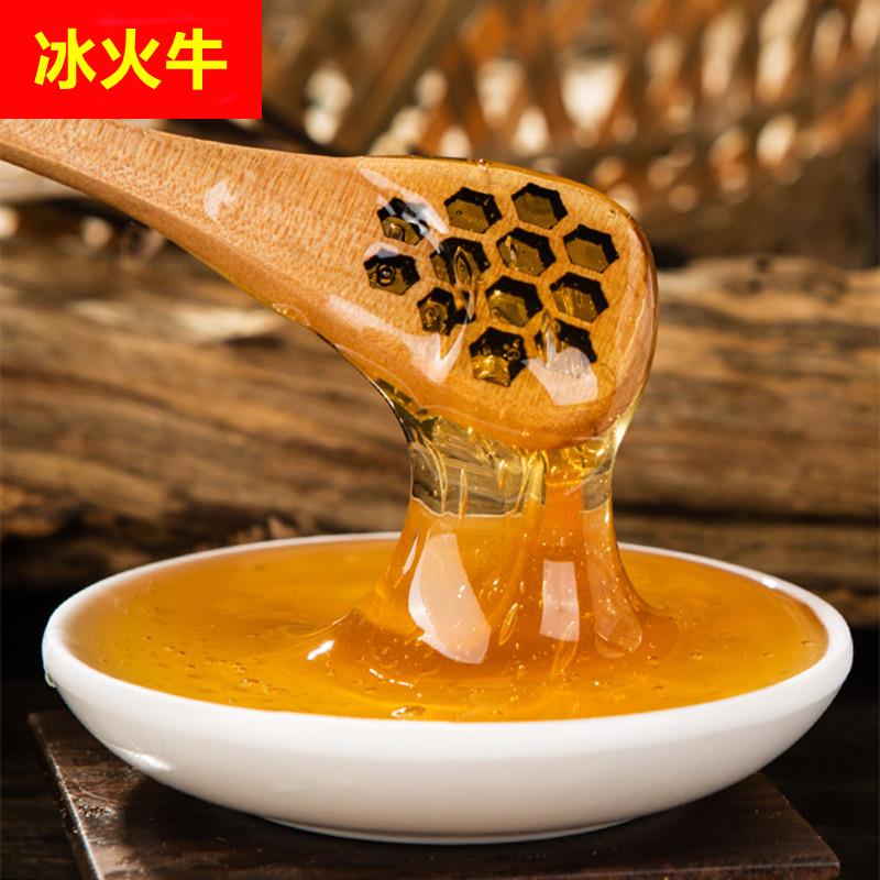 百花蜂蜜纯蜂蜜自然成熟烧烤调味冲饮500g挤压瓶装土蜂蜜源头工厂