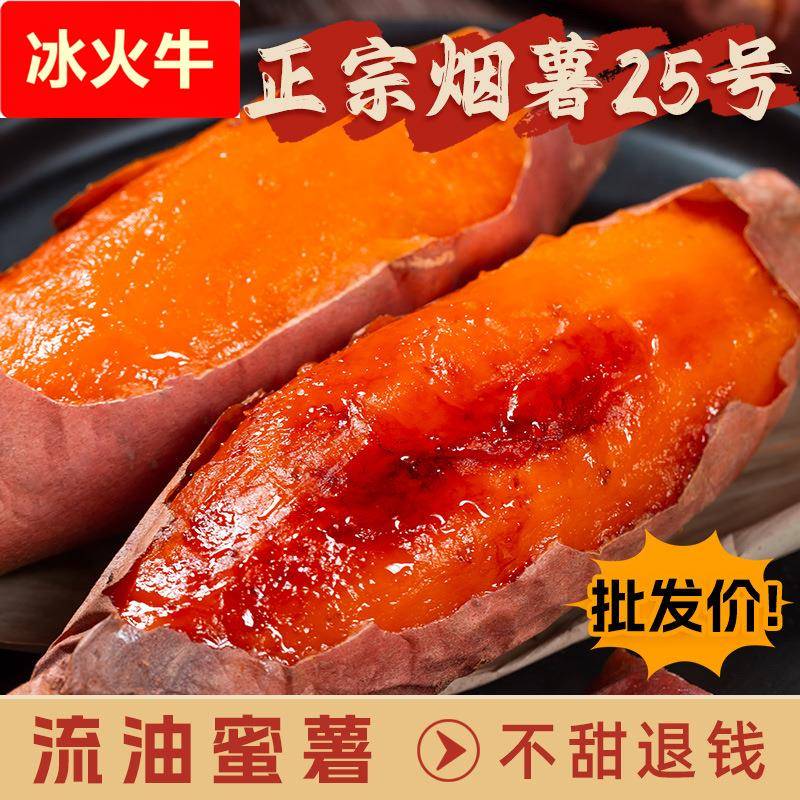 烟薯25号新鲜农家自种沙地板栗红薯5黄心斤蜜薯番薯烤地瓜10