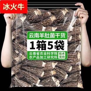 羊肚菌新货云南无熏硫牛肚菌干货特产菌菇新鲜羊肚菇干家用煲汤