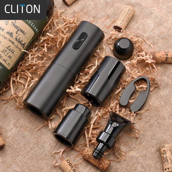 电动红酒开瓶器自动开红酒器啤酒开瓶倒酒器抽真空酒塞香槟塞6件