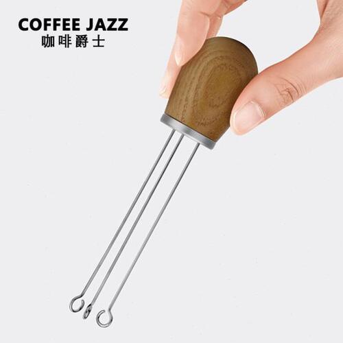 COFFEE JAZZ 不锈钢意式浓缩咖啡机辅助神器 咖啡布粉针式布粉器