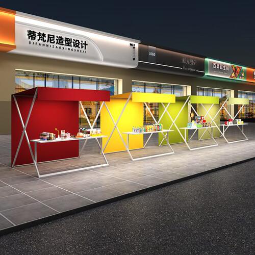 网红集市摊位架商业广场夜市售货摆摊架户外营地美食街摆摊展示架