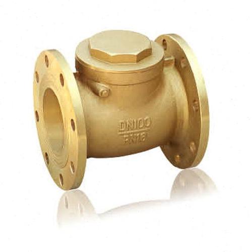 H44W-16T全铜/黄铜法兰止回阀DN40 50 65 80 100 125 150