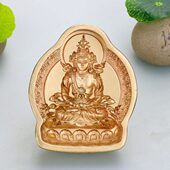 长寿佛擦擦模具黄铜工艺品陶土泥擦佛送朋友礼品大中小号摆件收藏