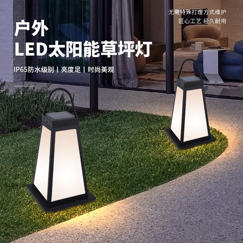 户外防水太阳能日式草坪灯 别墅草地灯农庄酒店公园亚克力庭院灯