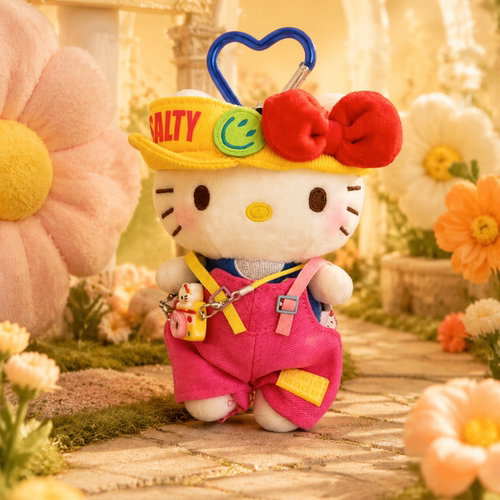正版HelloKitty毛绒包挂件KT猫卡通公仔书包挂饰可爱玩偶女生礼物