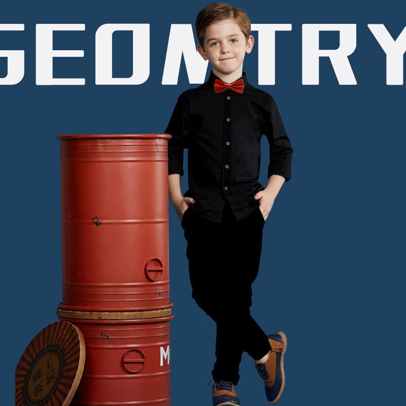 儿童黑色背带裤子套装男童白衬衫长袖纯棉男孩春秋衬衫演出英伦风