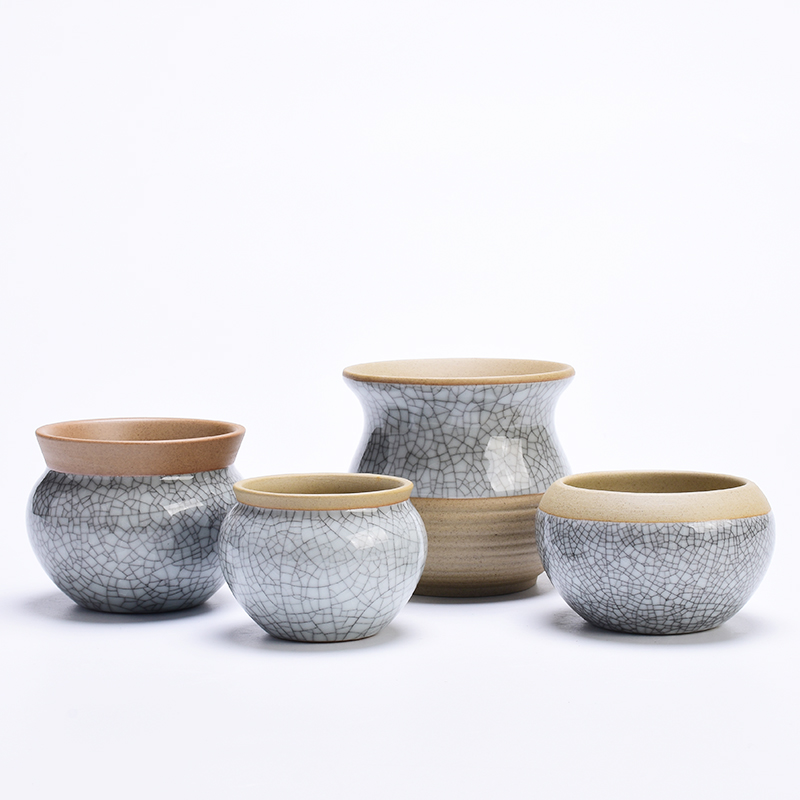 哥窑多肉花盆陶瓷中国风粗陶肉肉植物兰花蝴蝶兰绿植创意个性盆栽