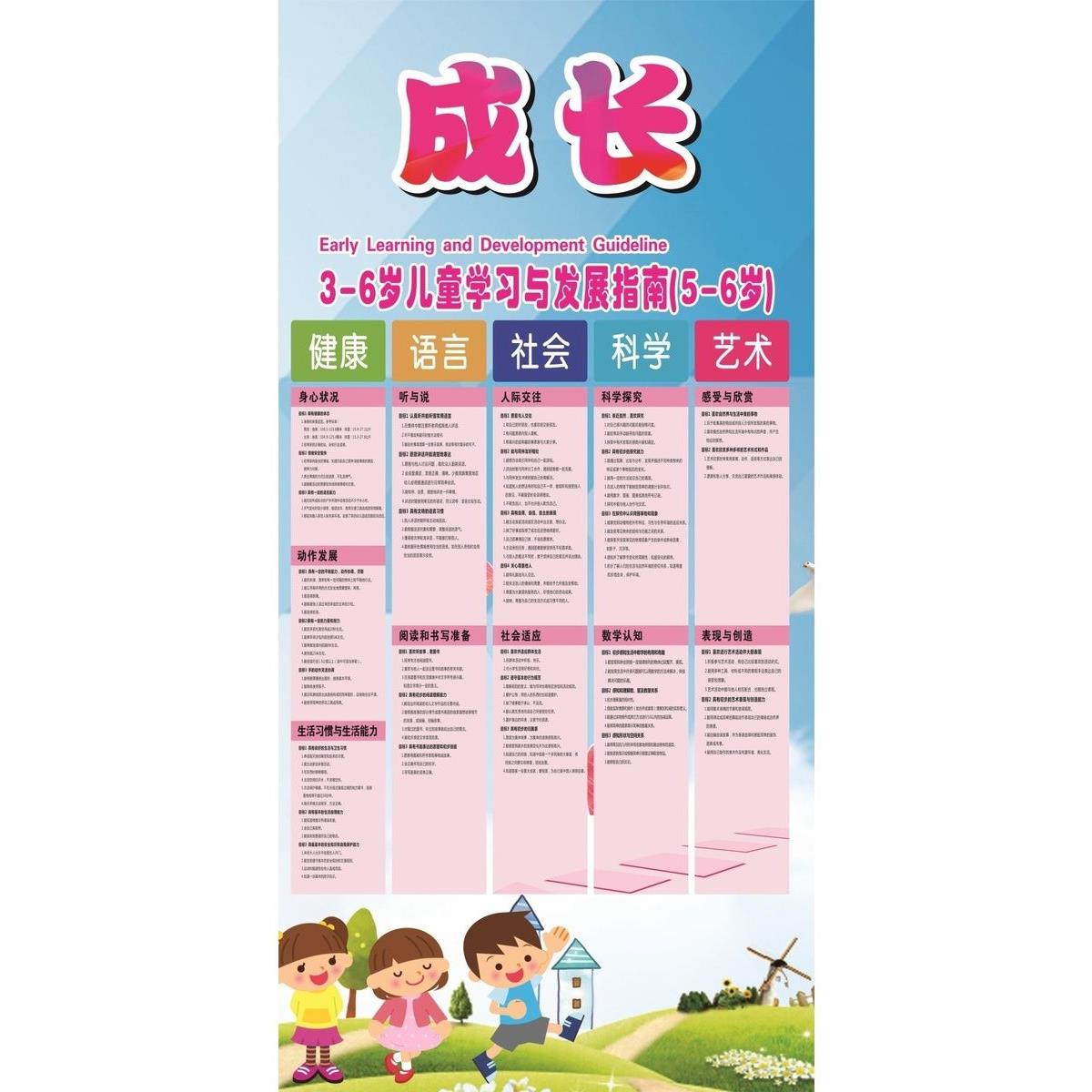 伴我3_6岁儿童学习与发展指南4_5海报成长3_6岁儿童学习与发展指