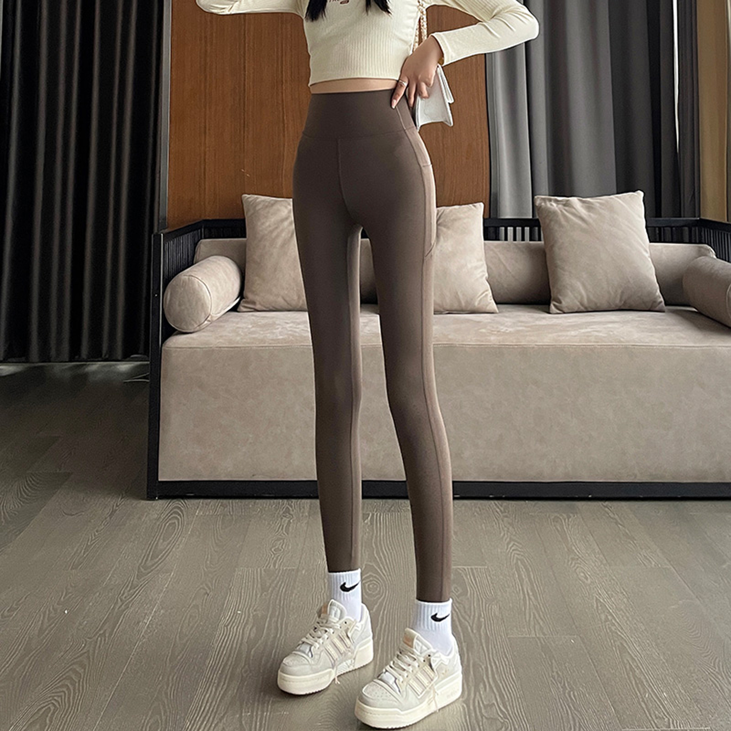 大口袋鲨鱼裤女春夏薄款外穿