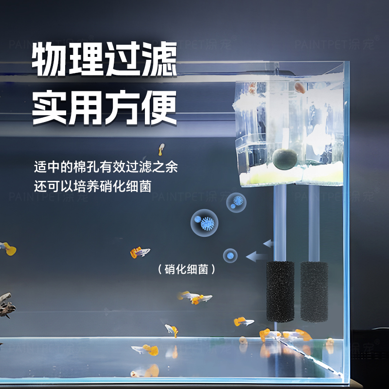 鱼缸水泵过滤器进水口保护套防吸鱼罩过滤网小鱼小虾幼苗生化棉