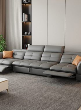 康柏尼意大利科技布沙发功能沙发电动大中小户型伸缩储物现代简约