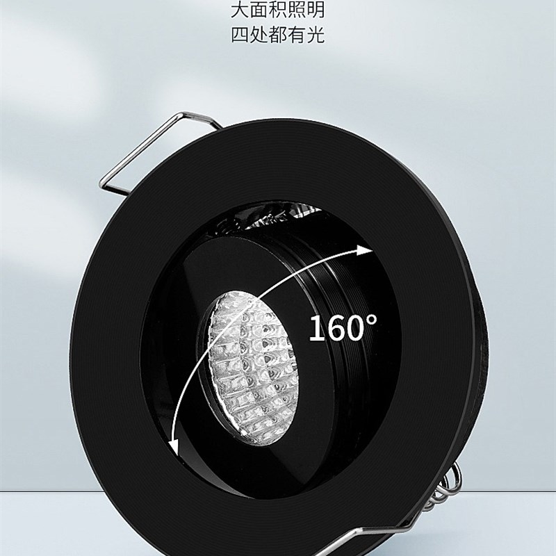 led迷你小射灯2W3W瓦超薄暗装天花筒灯展柜酒柜灯开孔4.5cm5公分