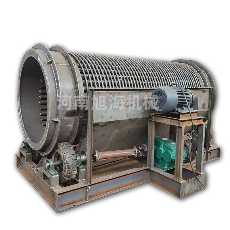 小型现货无轴滚筒筛沙筛石机多种用途钢筋编制猪笼筛工业用分选机