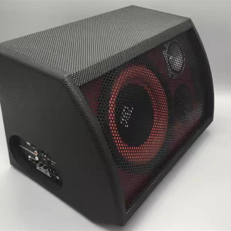包邮有源汽d车低音炮 12V220V 8寸大功率低音炮 扇形带高音低音炮