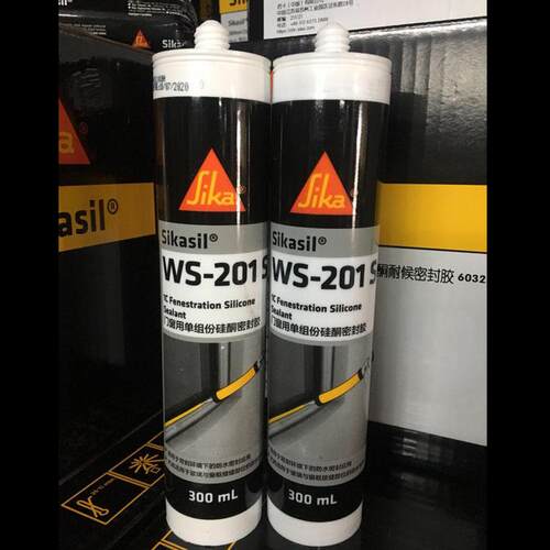 瑞士西卡WS201S密封胶 门窗胶硅酮密封胶耐候密封胶黑色透明300ML