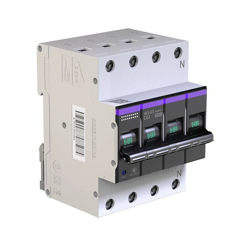 3P+N智能空开断路器 16A智慧安全用电短路漏电保护NB微型空气开关