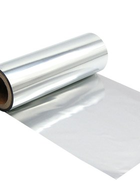 烫银箔印膜红色全树脂基碳带PET哑银标签PP合成贴纸亮银树脂碳带