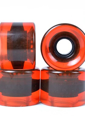 60x45mm滑板刷街轮轴承套筒78A鱼板公路轮套装PU轮聚氨酯炫彩轮