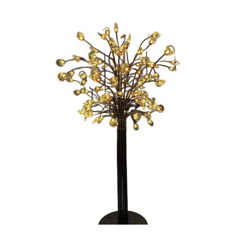 非标定制大堂酒店水晶装饰树灯/婚庆叶子灯/户外景观铁艺树艺术灯