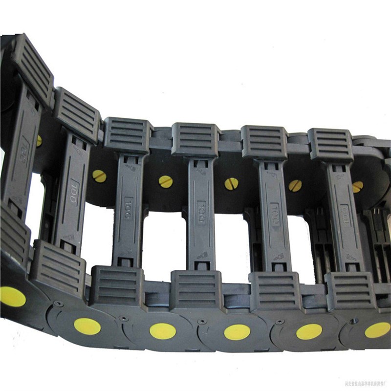 尼龙拖链静音拖链封闭型坦克链55*75塑料拖链链条增强型加重