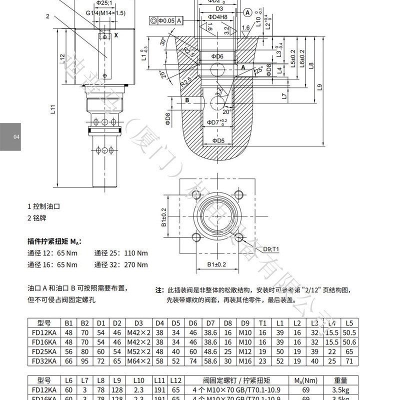 上海立新SHLIXIN平衡阀FD16FB10/20B03/2 FD16FB-L2X/300B03/2