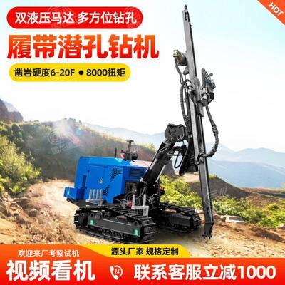 悬臂潜孔钻机多功能桩工机械光伏打桩机凿岩钻孔履带全地形钻机