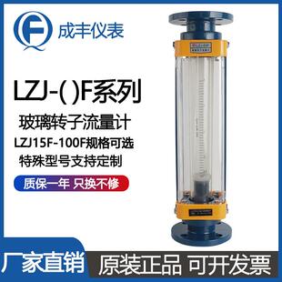 厂家LZJ-50F法兰型氯气流量计内衬四氟防腐型玻璃转子流量计