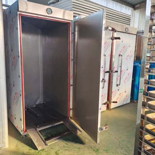 河南双门馒头蒸房50-70盘米饭蒸房带推车的蒸房