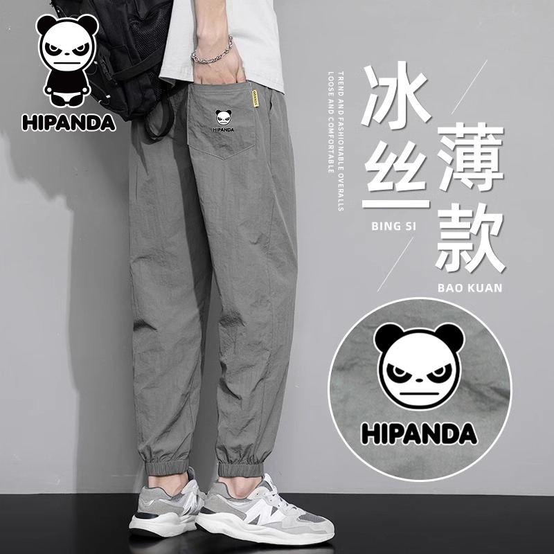 HIPANDA冰丝薄款休闲裤男