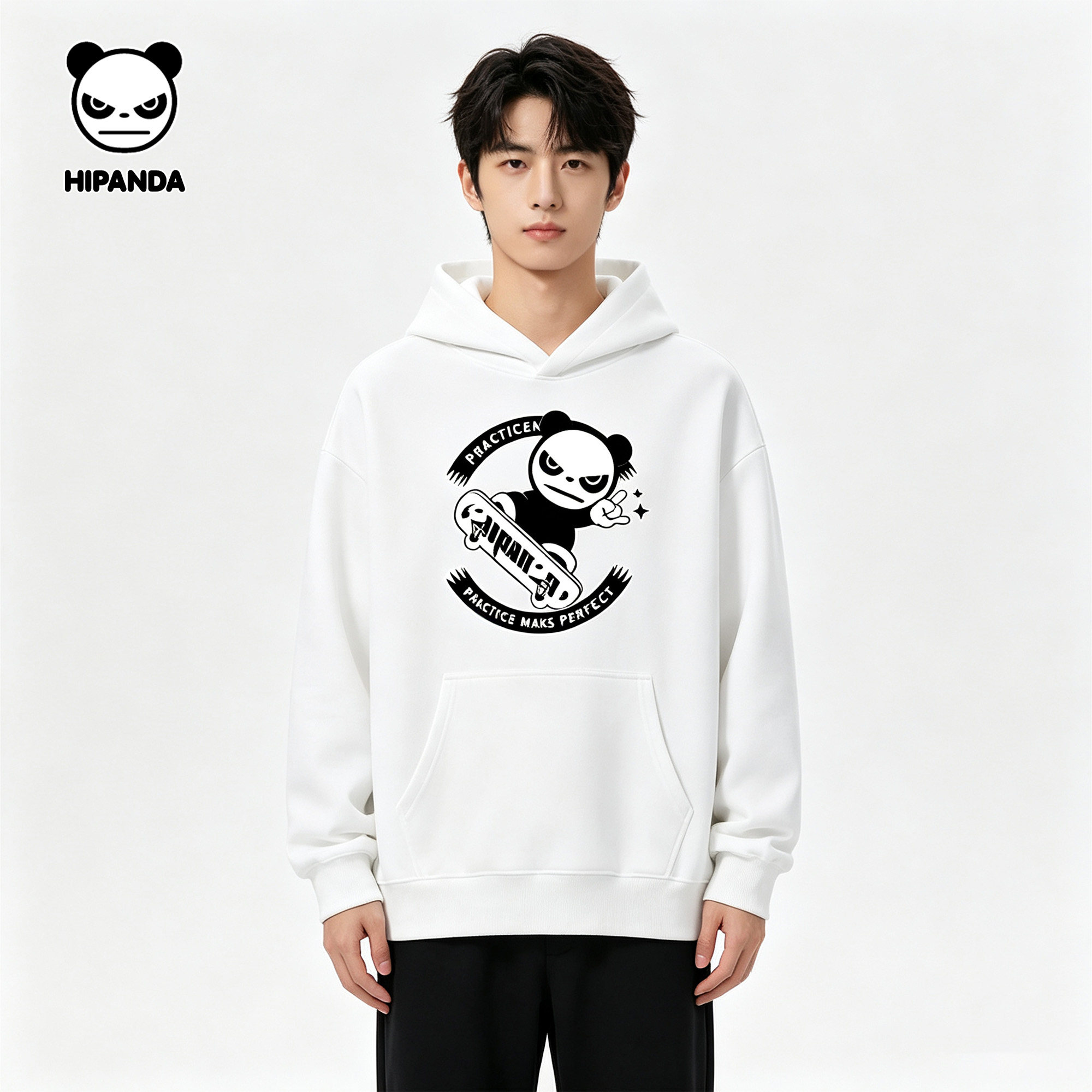HIPANDA加绒加厚百搭情侣款外