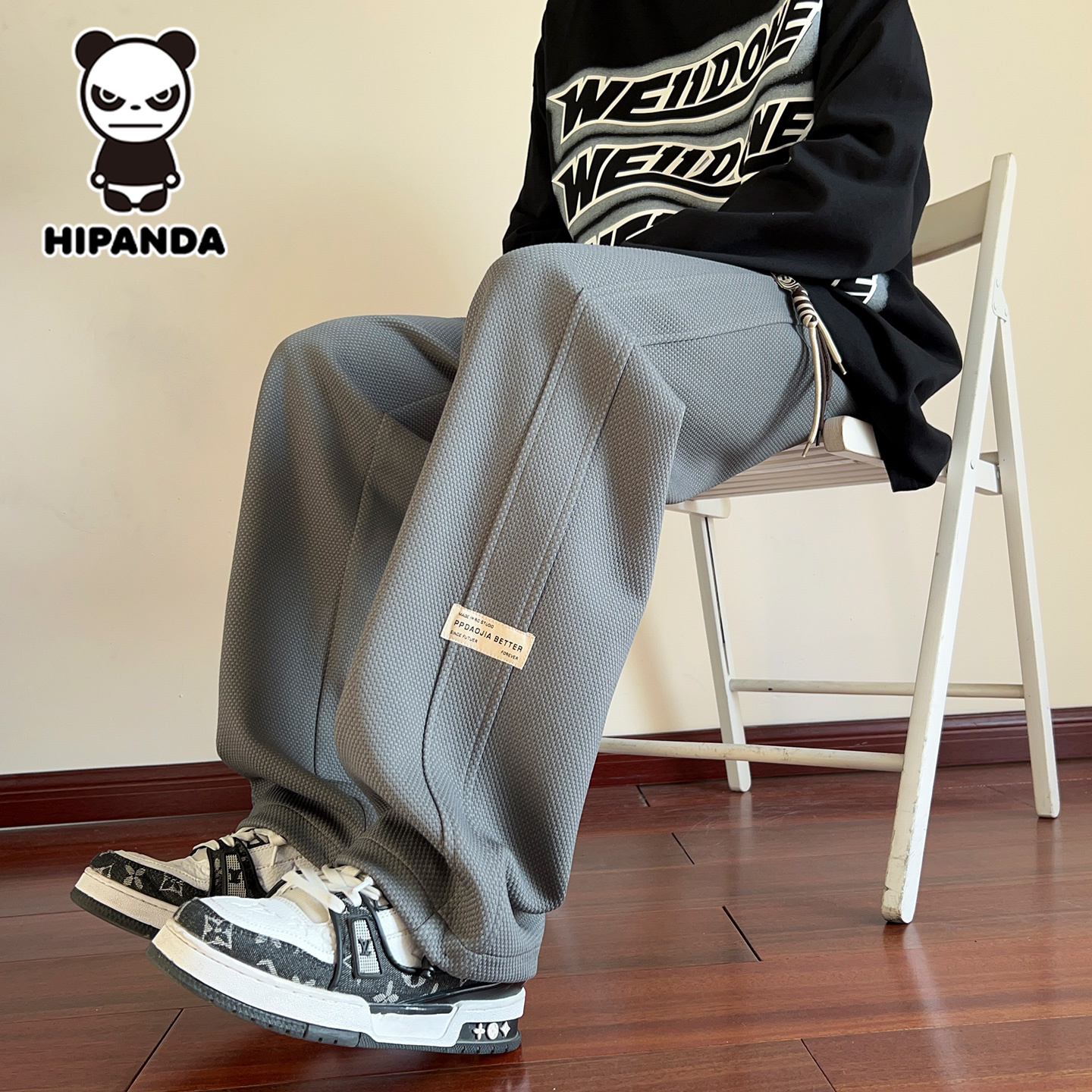 HIPANDA你好熊猫男士卫裤