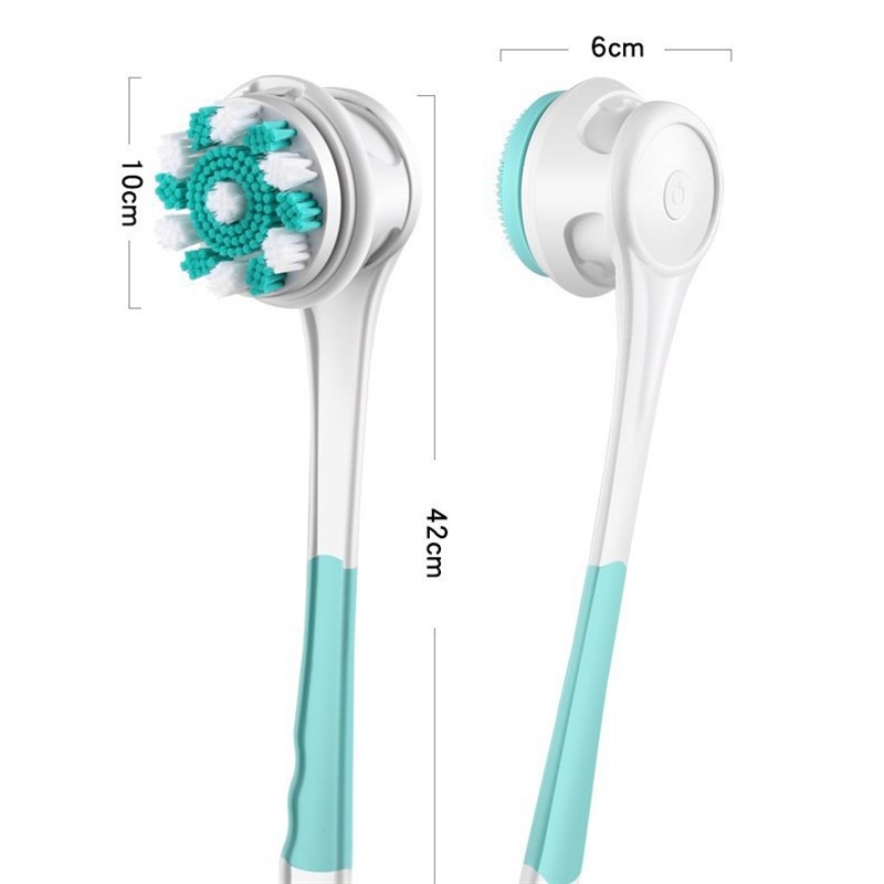 新款多功能防水长柄搓背泥灰沐浴柔软刷家用电动按摩洗澡刷搓澡刷