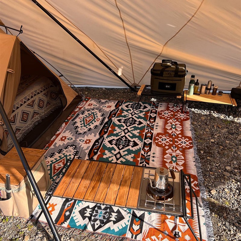 【支持抖音面单】民族风 酒店客栈别墅毯子摩洛哥床尾巾毛毯床旗